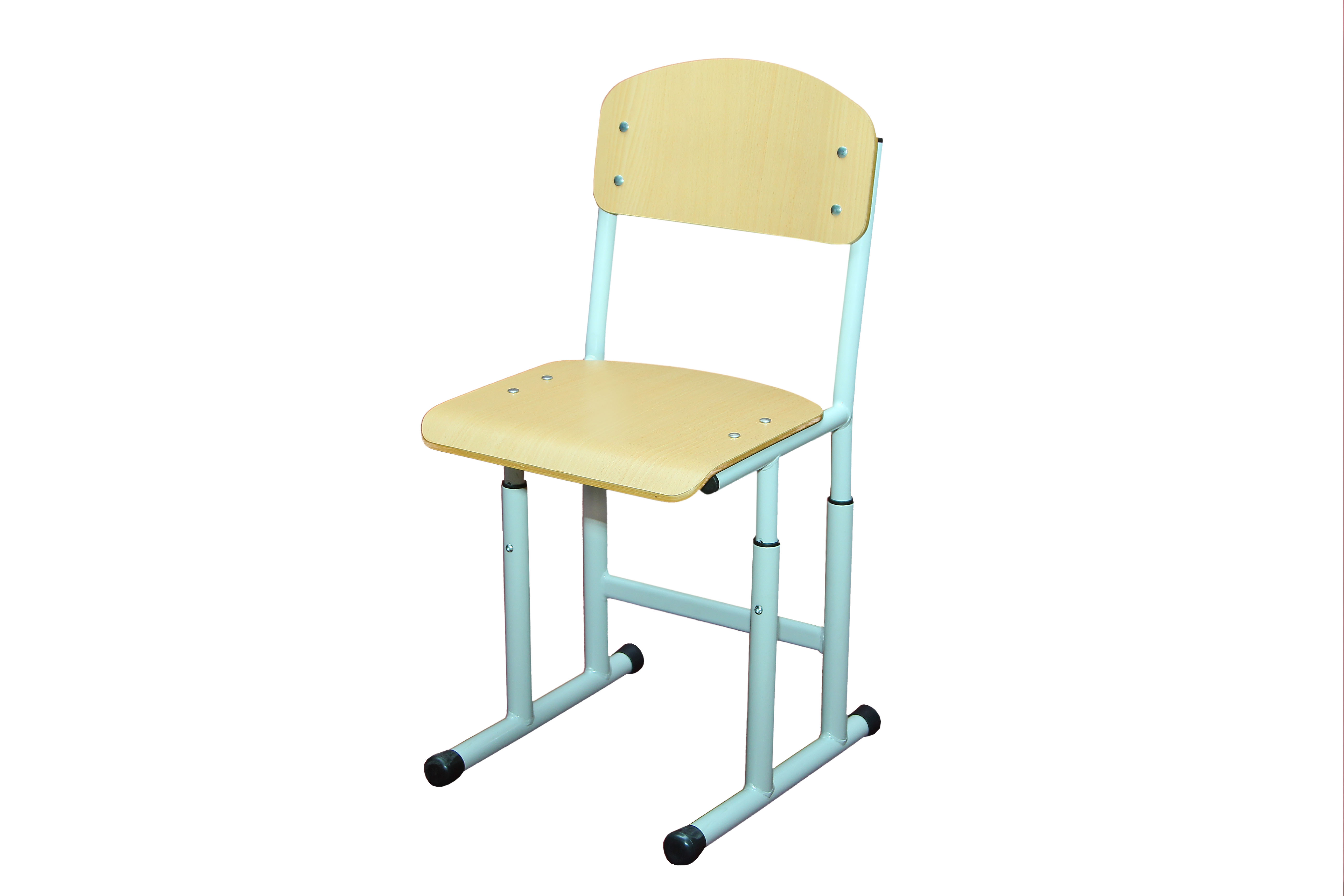 Стілець учн. полозковий, рост.гр.№4-6, АНШАР ГРУП (190109), з регул.глибини сидіння, еколог-чисте лак. покриття фанери, каркас – посилена міцності кругла труба